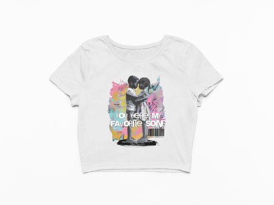 My Favorite Love Song Crop Tee
