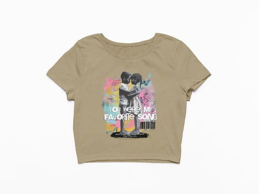 My Favorite Love Song Crop Tee